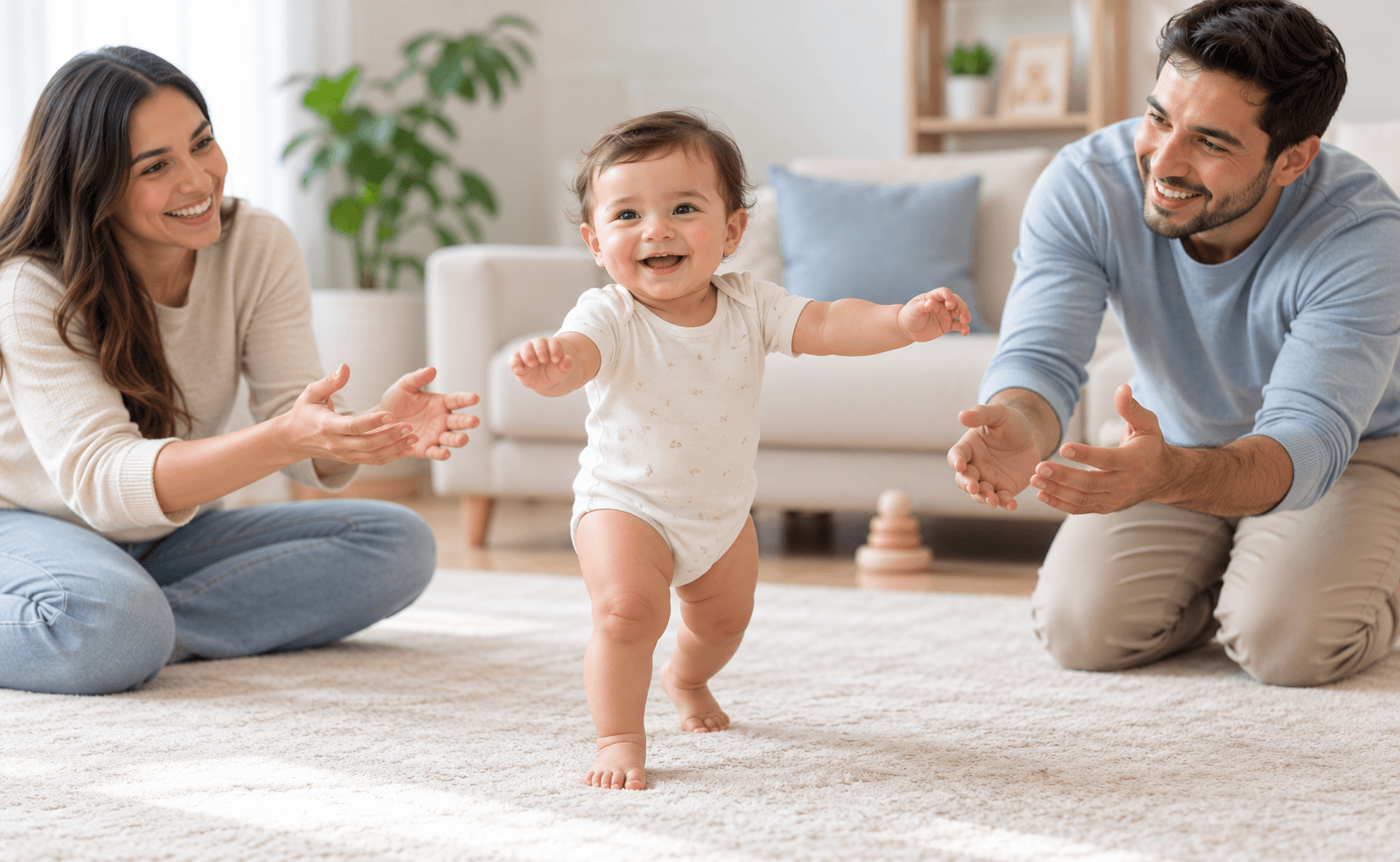 ¿Cuándo empiezan a caminar los bebés? Cómo acompañar sus primeros pasos