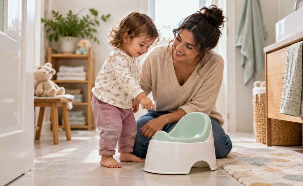 Cómo empezar la transición del pañal al baño: guía para mamá y papá