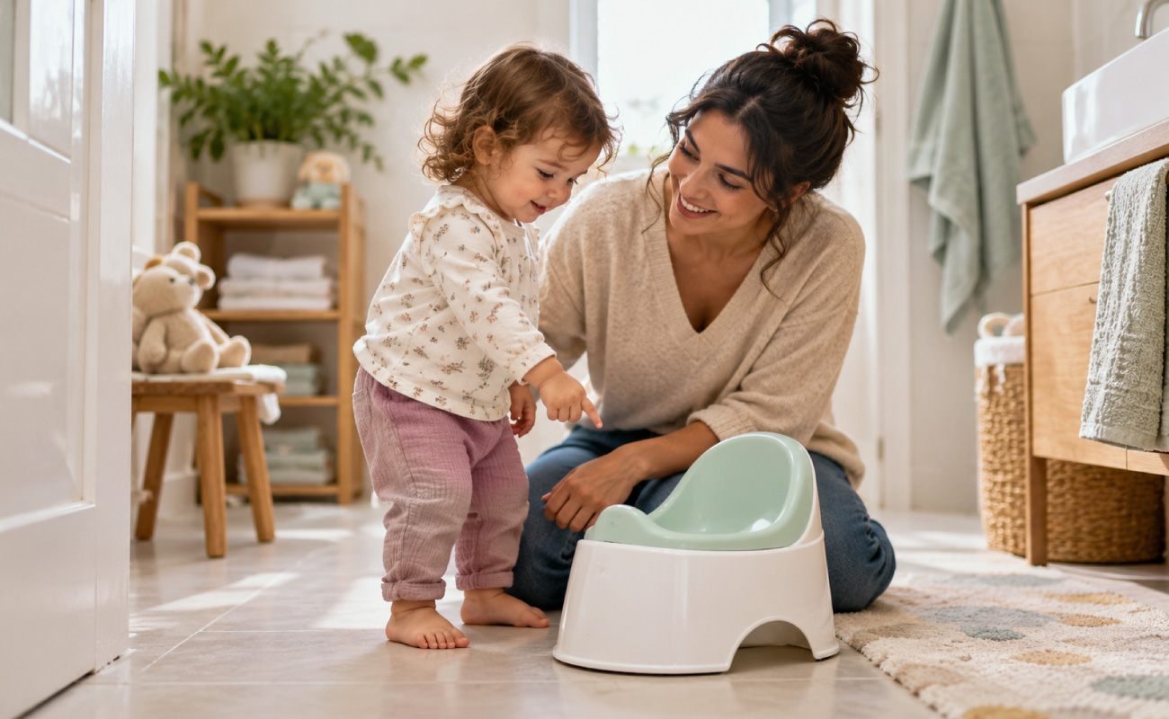 Cómo empezar la transición del pañal al baño: guía para mamá y papá